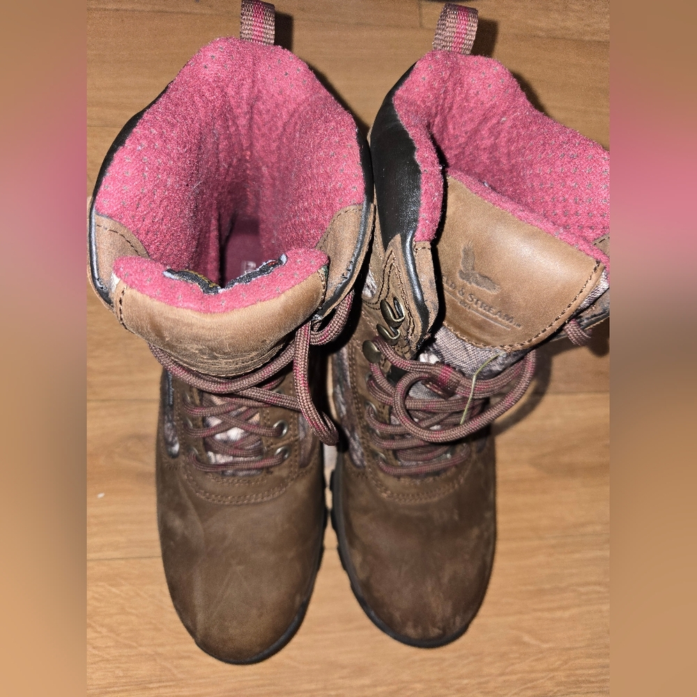 3M Thinsulate Brown Lace Up Boots